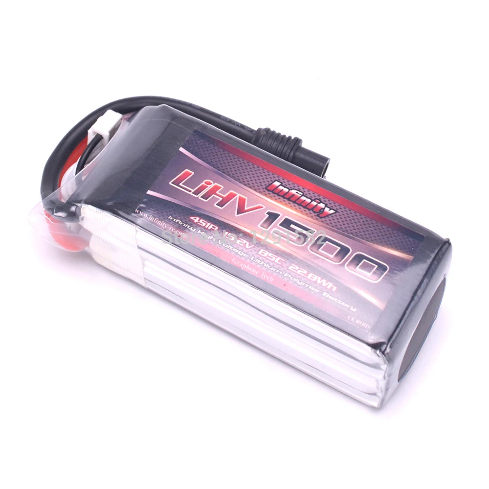 

Hot for Infinity LIHV 1500mAh 4S 85C 15.2V 22.8Wh Rechargeable Lipo Battery for RC Racing Racer Power Spare Parts