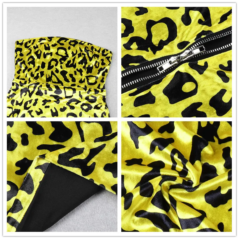 Женское летнее облегающее платье с леопардовым принтом|Платья| |