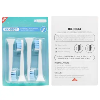 

4pcs Electric Toothbrush Replacement Heads For Philips Sonic Electric Toothbrush Head HX9024 HX9034