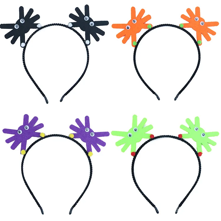 Хэллоуин Краб повязка для волос с двигающиеся глаза девочек 2019 украшения