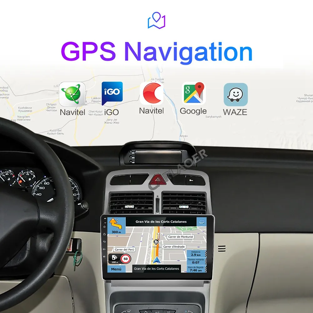 2.5D+ ips+ DSP автомобильный android gps навигатор плеер для peugeot 307 307CC 307SW 2004-2013 автомобильный Радио Мультимедиа Стерео WiFi видео 4G