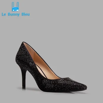 

new fine with hot drilling shallow fashion pointed mouth cloth shoes not hollow out nicely not tired feet high heels