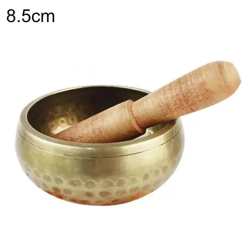 85mm Прочный непальский Будда медный ТИБЕТСКИЙ Поющая чаша молоток декоративная-настенная посуда домашний Декор украшение дома - Цвет: 85mm