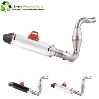 

Motorcycle Full System Exhaust Muffler Escape Slip On for bmw G310R G310GS G 310R G 310GS Middle Contact Pipe