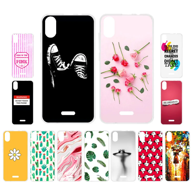 

Ojeleye DIY Patterned Silicon Case For Wiko Y60 Case Soft TPU Cartoon Phone Cover For Wiko Y 60 Covers Bags Anti-knock Shell