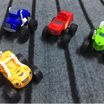 

1:64 Die-Cast Monster Machine Car Toy Russian Miracle Broken Car Vehicle Figure Children's Birthday Gift Flame Children's Toy