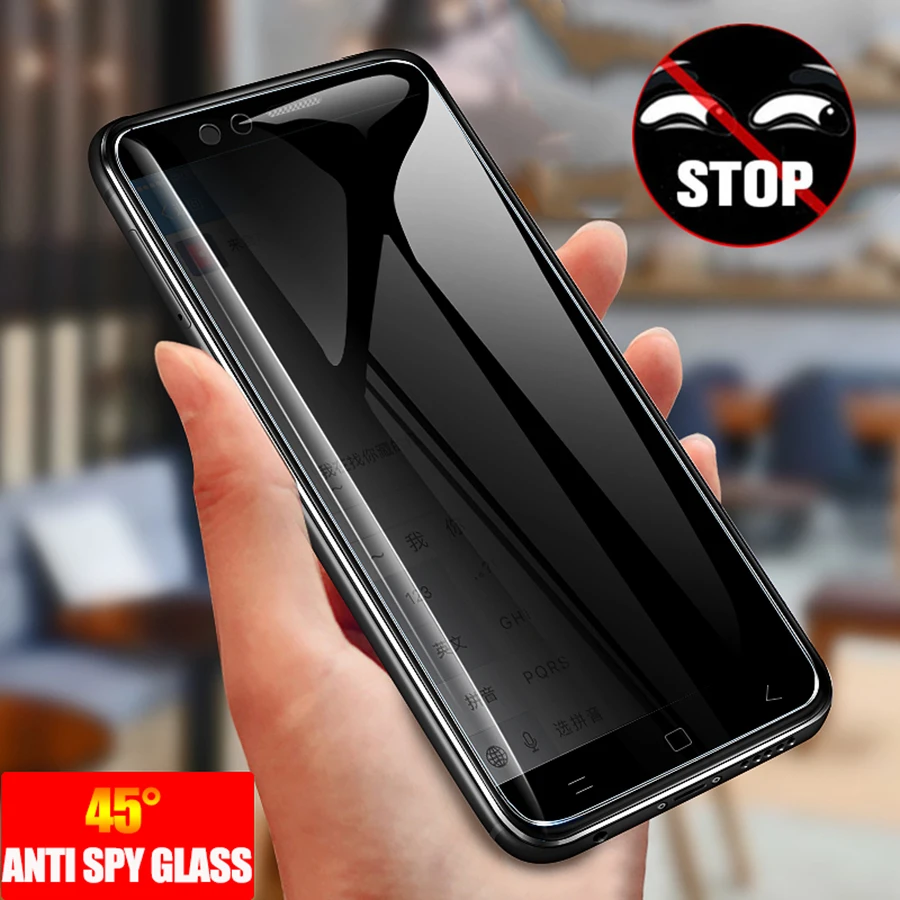 Анти шпионское закаленное стекло для Samsung Galaxy Note 20 S20 Ultra 10 Plus A51 A71 полная защита экрана|Защитные стёкла и