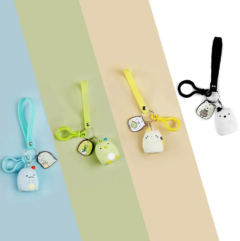 

2019 New Cartoon Key chain Sumikko Corner san-x corner Biological Key chain For Men And Women's Car Bags And Acessories key Ring