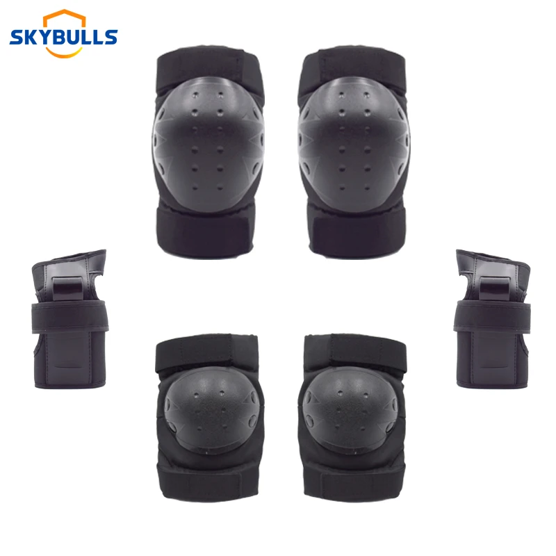 

Skybulls 6pcs/set Skating Protective Gear Elbow Pads Bicycle Skateboard Knee Pads Protector For Man Women Sport Safety Gear