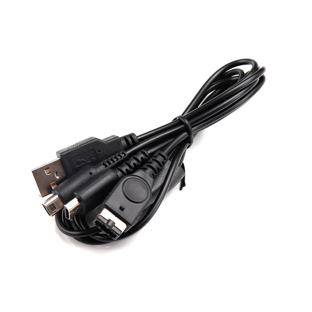

100 шт. в партии, 1,2 м, 3 в 1, USB-кабель для зарядки, шнуры для NDSI / NDSL / GBA SP