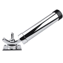 Boat 316 Stainless Steel Deck-Mount Adjustable Fishing Rod Holder Removable Pod