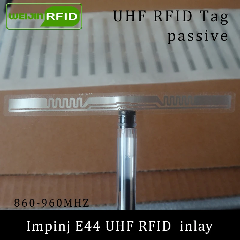 UHF RFID Метка Impinj E44 сухая инкрустация 915 МГц 900 868 860 960 EPCC1G2 ISO18000 6C смарт карта