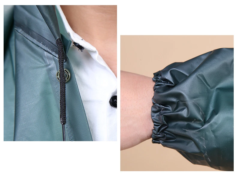 Men Outdoor Rain Coat For Working Hiking Fishing 1pc Breathable Quality Oxford Raincoat Adult Impermeable Hooded Rain Wear Cover