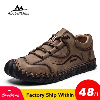 

High Quality Summer Shoes Men Leather Breathable Hanmade Male Shoes Mens Shoes Big Size Casual Shoes Lightweight