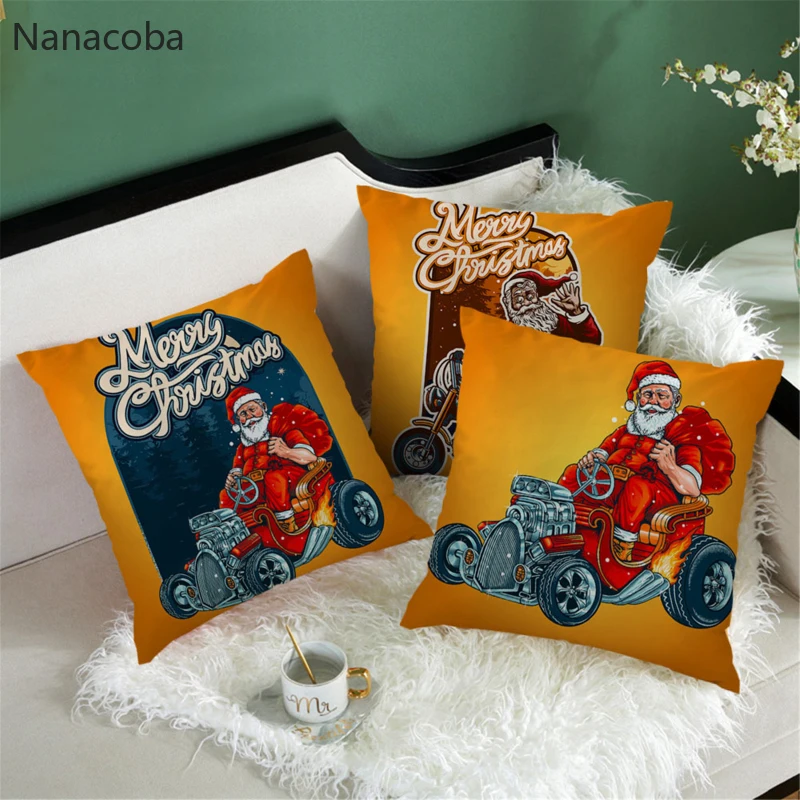 

Black Character Christmas Cushion Cover Decor Sofa Pillow Cover Case Seat Car Home Decor Throw Pillowcase Decoration for Home