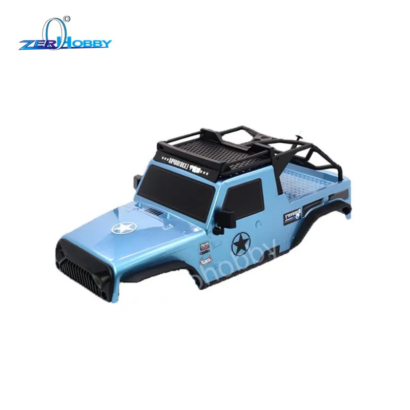 RGT PC корпус корпуса с багажником на крышу и светодиодный светильник для 1:10 RC сканеры осевой SCX10 Redcat 313 мм Колесная база RC запчасти для автомобилей
