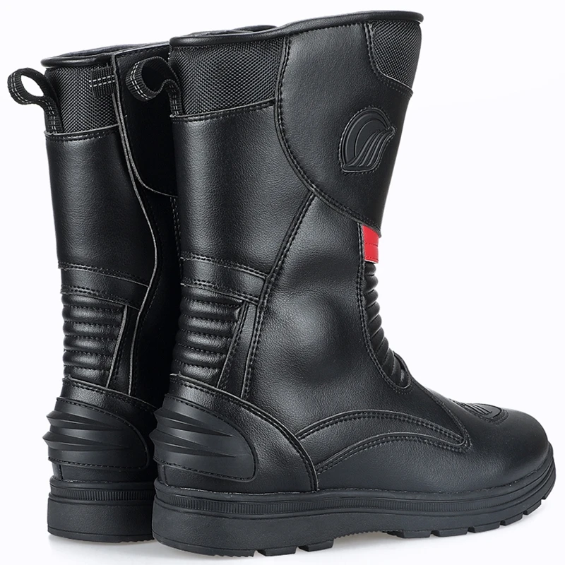 Men Women Boots Motorcycle Riding Mid-Calf Ankle Waterproof Warm Moto Motorbike Long Shoes Foot Guards B1006 motorcycle shoes motorcycle rain boots motorcycle boots