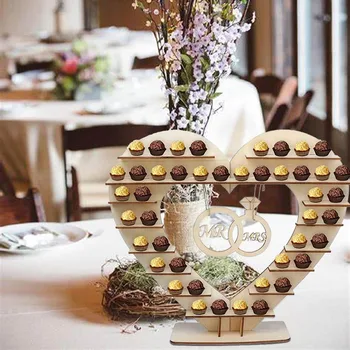 

Valentine's Day Mr Mrs Wedding Chocolate Heart Tree Chocolate Stand Wedding Display Stand Centrepiece Candy Bar Decor