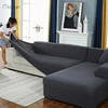 Elastic Sofa Cover Spandex Corner Sofa Couch Slipcover Chair Protector Living Room Elastic Spandex Slipcovers 1/2/3/4/5 Seater 1
