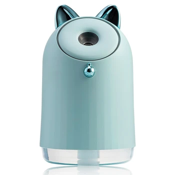 

Home Appliances USB Charging Humidifier 250Ml Cute Pet Ultrasonic Cool Mist Aroma Air Oil Diffuser Romantic Color LED Lamp