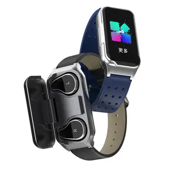 

Sports Smart Watch With Bluetooth Wireless Earphone Smart Wristband Heart Rate Blood Pressure Monitor Smart Watch Men Women
