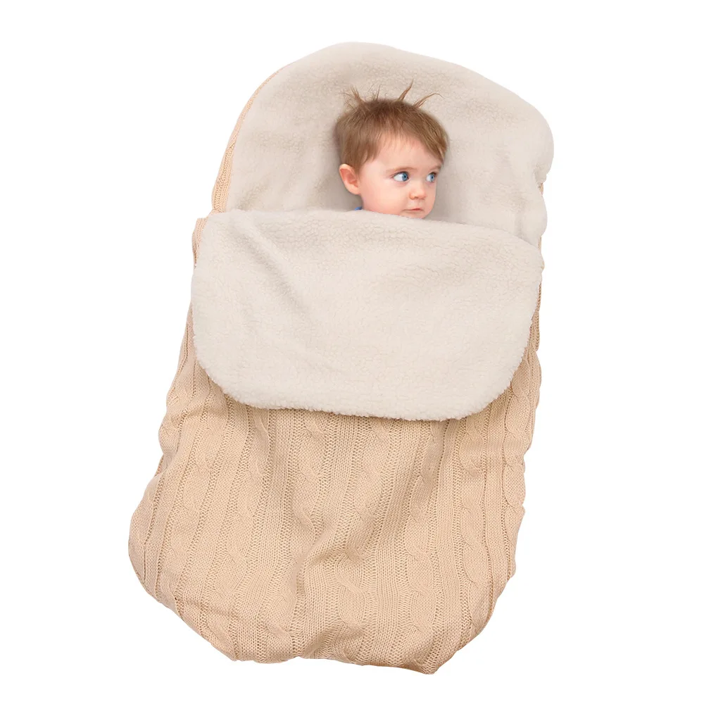 Quente da Criança Bolsa de Dormir Carrinho de Bebê com Cobertor de Encomendas para o Envoltório do Bebê do Algodão Outono Inverno Recém-nascidos Algodão Recebendo Cobertor do 7 de Dormir Carrinho De Bebê Com Cobertor