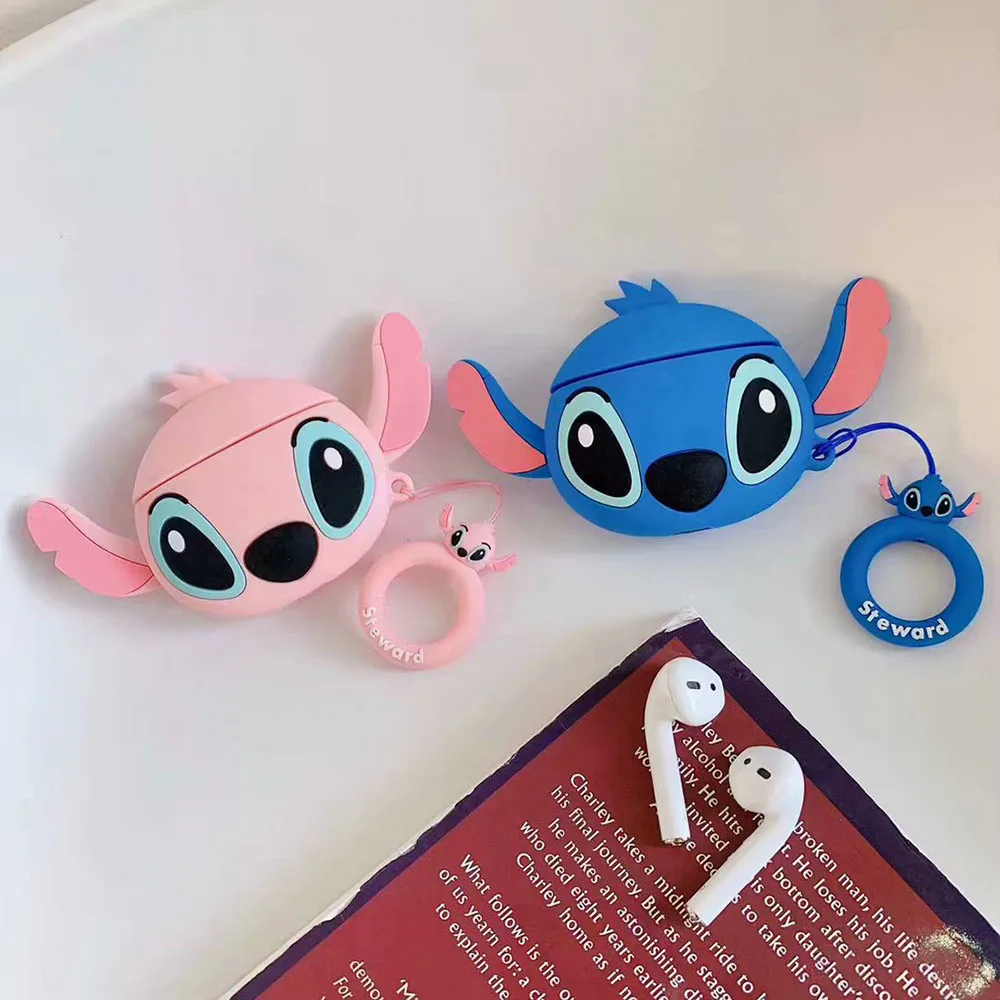 Для AirPods 3 чехол 3D мультфильм Стич чехол для наушников s для Airpods Pro силиконовый чехол забавные аксессуары Защитные Чехлы Брелок