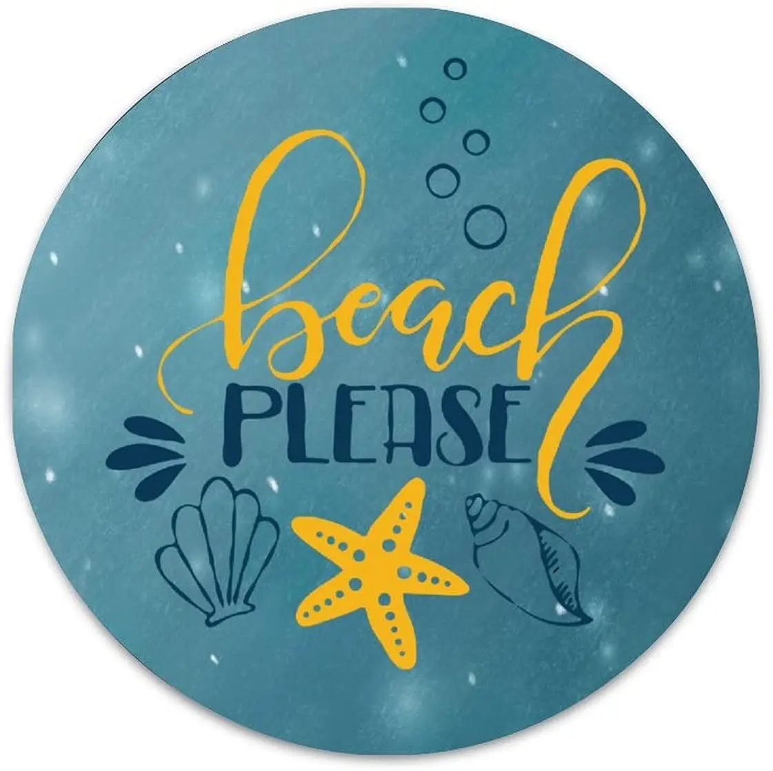 Round Tin Signs Beach Please Rustic Metal Under New item blast sales Posters Sign Wall Art