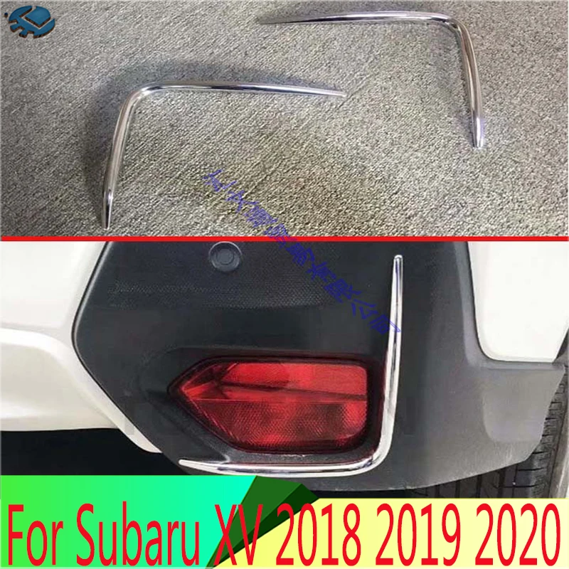 

Хромированный задний отражатель из АБС-пластика для Subaru XV 2018 2019 2020, противотумансветильник фара, отделка, рамка, украшение для стайлинга