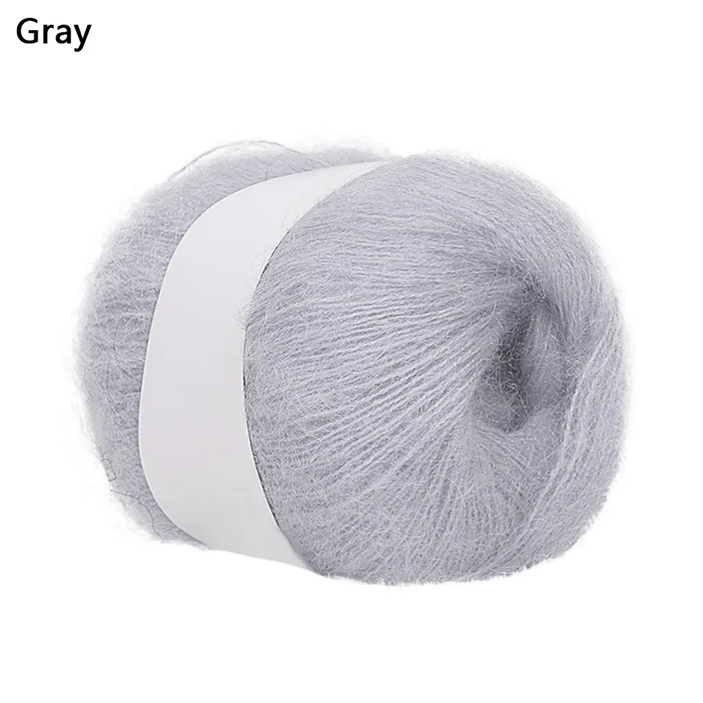 Лидер продаж вязаные вручную, шерстяные пряжа нить DIY тканая пряжа для ручного вязания Вязание крючком Одеяло для вязания крючком, пряжа вязальная - Цвет: Gray