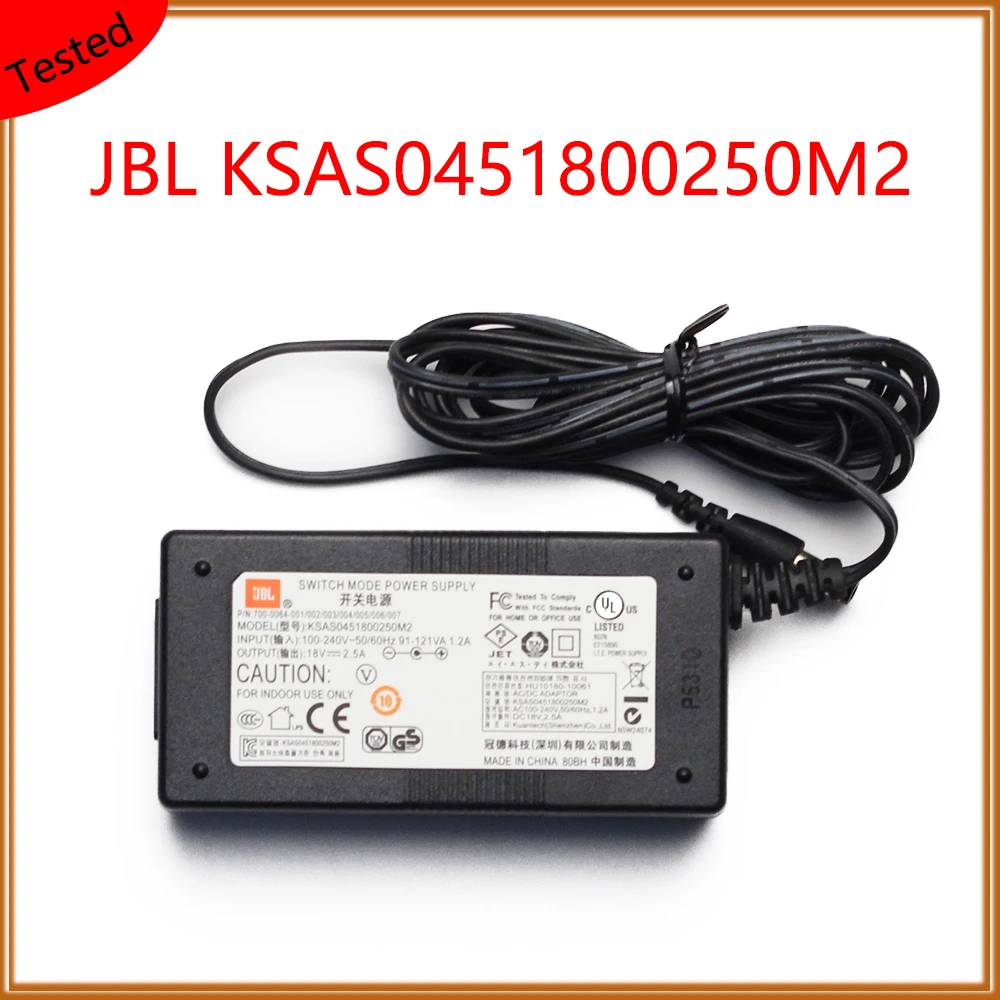 KSAS0451800250M2 18V 2.5A JBL зарядное устройство DC AC адаптеры импульсный адаптер|Адаптеры