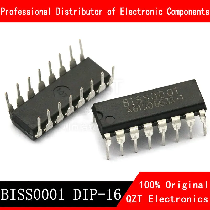 10pcs/lot BISS0001 LP0001 DIP-16 human body infrared sensor chip In Stock 10pcs lot biss0001 lp0001 dip 16 human body infrared sensor chip in stock