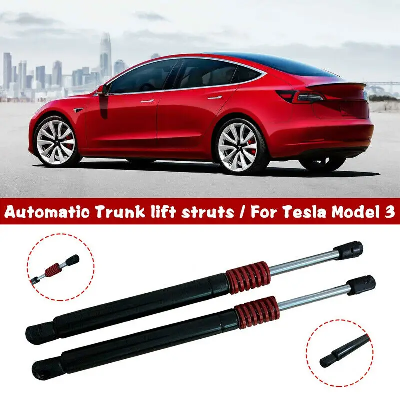 Поддержка багажника лифт стойки 2 шт. для Tesla модель 3 Внешний нержавеющая сталь автомобиля