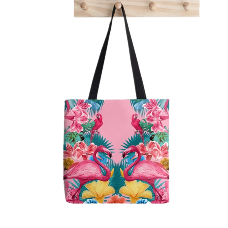 2021 Shopper Foxy Foxes Tote Bag Printed Tote women Harajuku shopper handbag girl Shoulder shopping bag Lady Canvas Bag