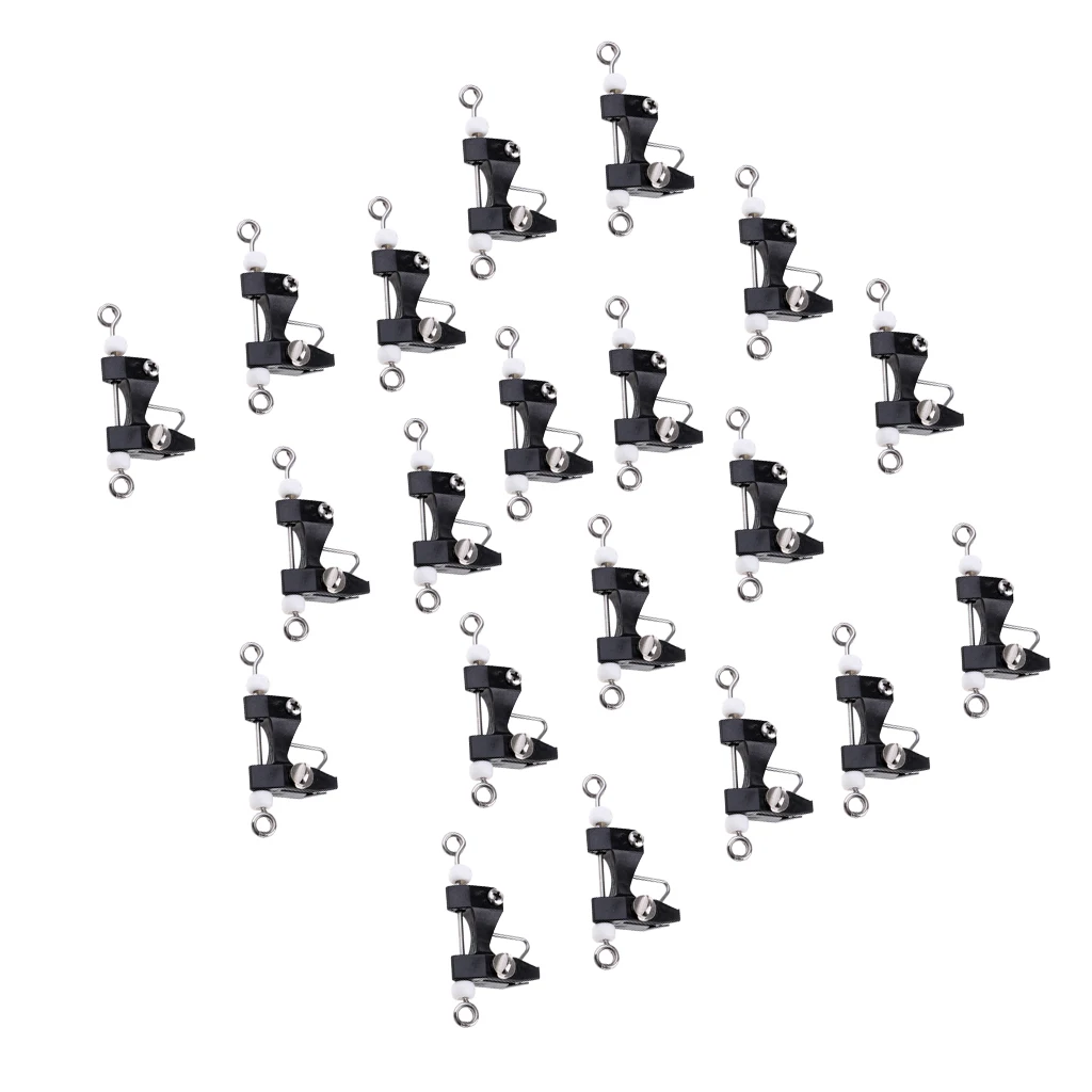 

20Pcs Kayak Boat Trolling Clips Outrigger Release Downrigger Lure Line Clips