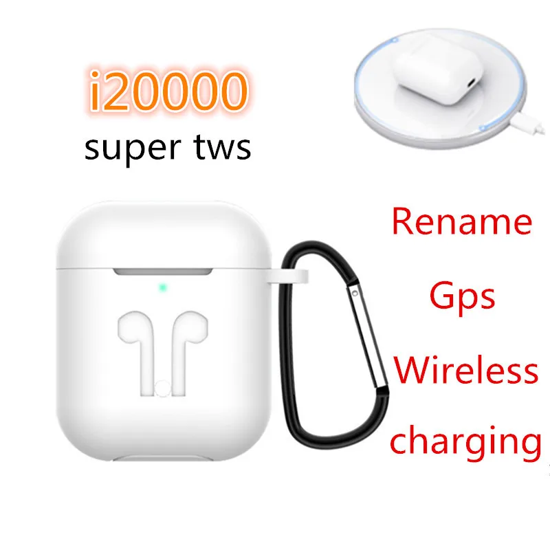 Mix PLUS i20000 Беспроводная bluetooth-гарнитура gps, микрофон Air plus 2 Tws Bass Bluetooth наушники для смартфонов - Цвет: i20000