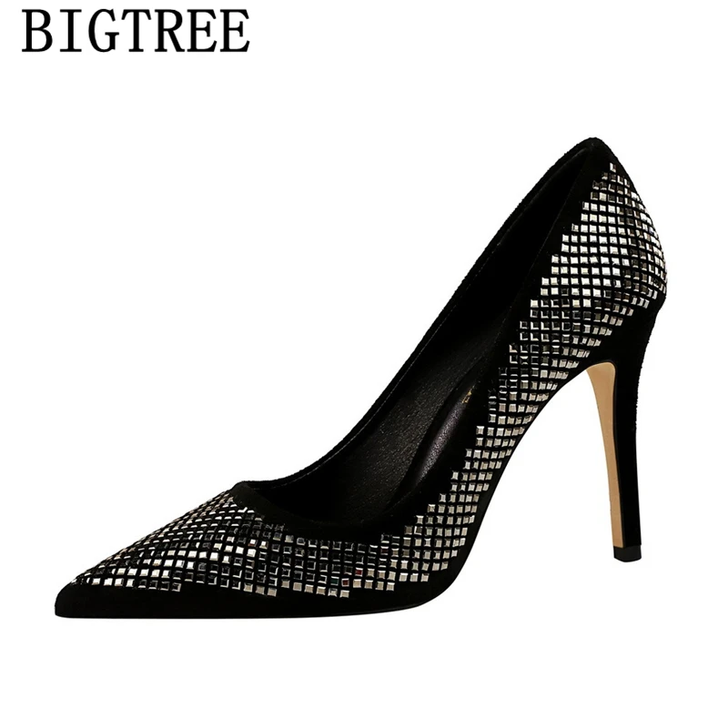 fashion glitter heels wedding evening shoes designer heels dress shoes women pumps women shoes escarpins sexy hauts talons