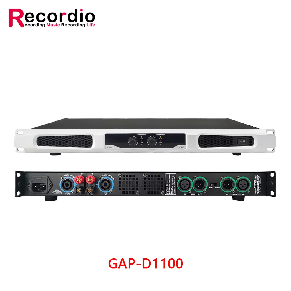 GAP-D1200 Professional 600W*2 power amp 2 channel m audio high power amplifier for Disco outdoor concerts