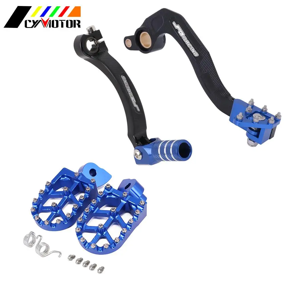 Motorcycle CNC Foot Pegs Rest Footpeg Shifter Brake Shift Pedal Lever For Yamaha YZ450F YZ450FX WR450F YZ 450F 450FX WR 450F