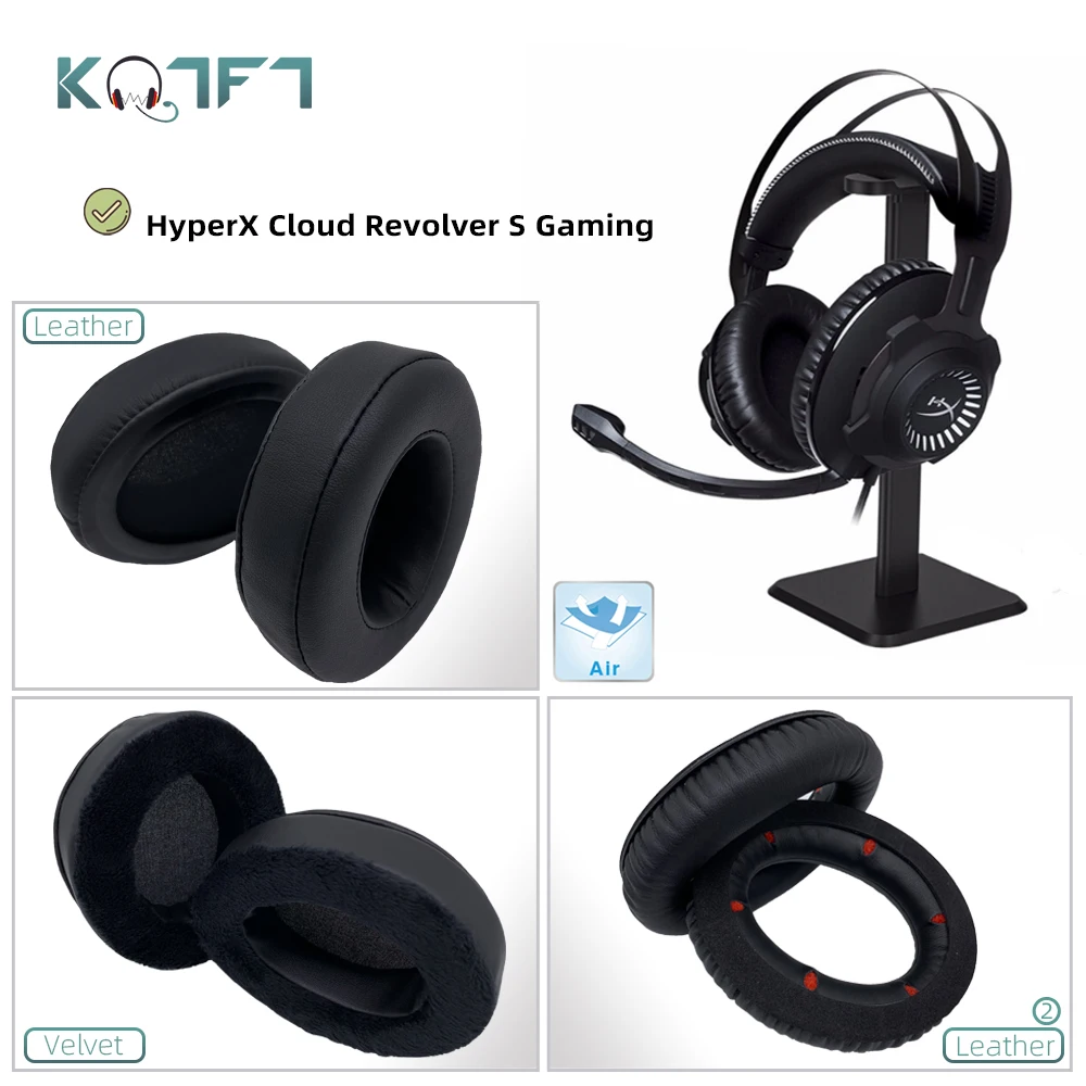 KQTFT 1 пара сменных амбушюр для HyperX Cloud Revolver S игровая гарнитура подушки наушников