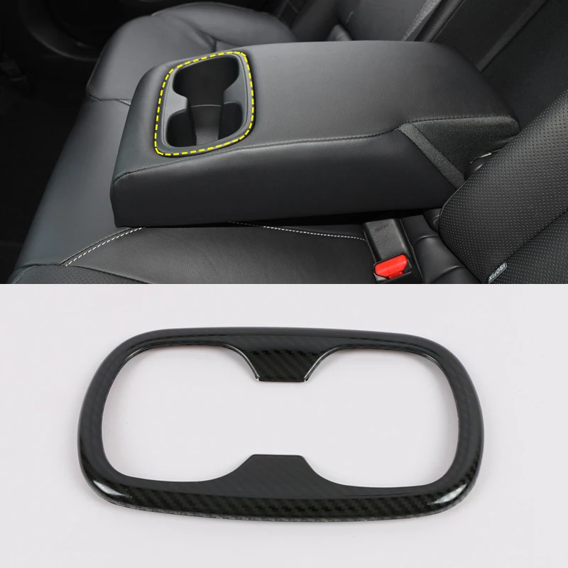 

For Toyota Corolla E210 2019-2020 Stainless Steel Rear Water Cup Holder Decoration Cover Matt Interior Mouldings Trim 1pcs