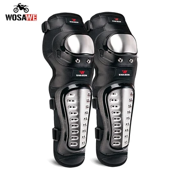 

Motorcycle Knee guard Motorbike Knee guard Protective Guard Gear MTB Knee Protector Motocross Kneepads Elbowpads stainless steel