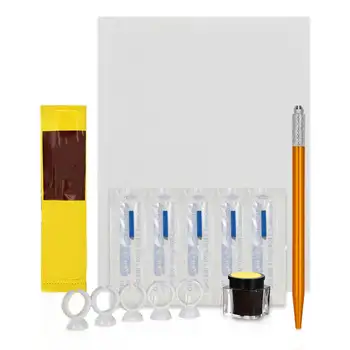 

3D Permanent Eyebrow Tattoo Practice Kit Disposable Microblading Eyebrow Pen Set Manual Eyebrow Pen Cosmetic Tools