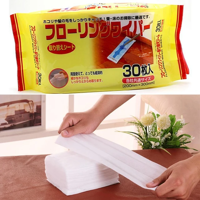 Lingettes Électrostatiques en Papier de Dépoussiérage pour Poulet,  Vadrouille de Sol pour Enlever la Poussière Collante