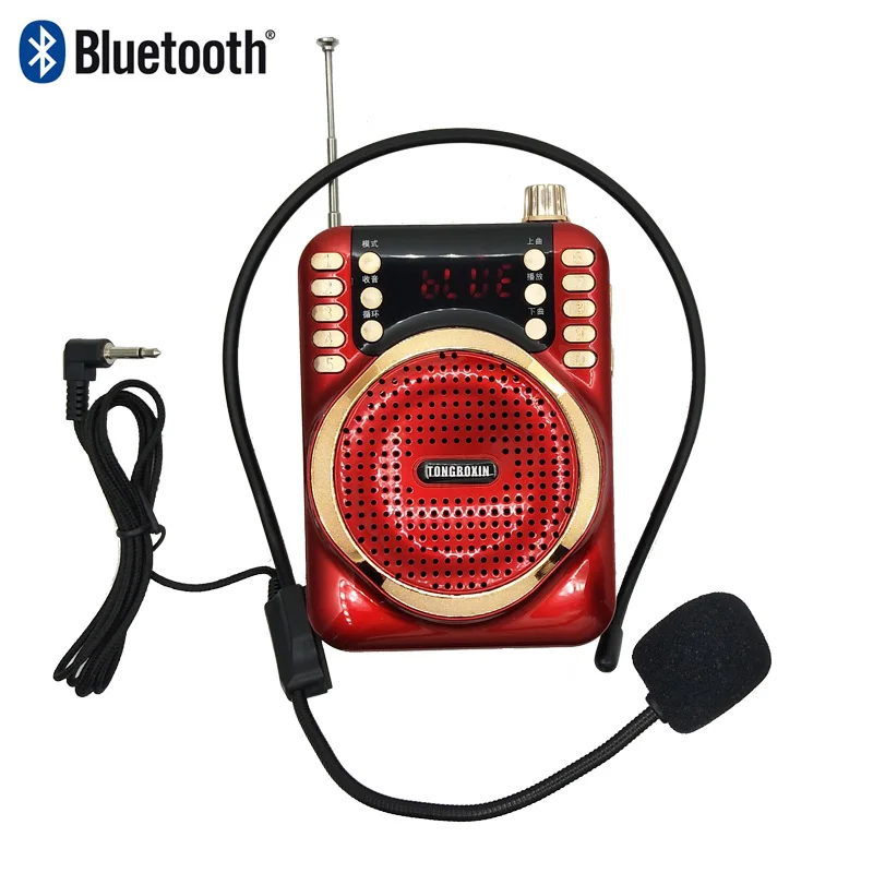 30 Вт с 4800 мАч 18650 батарея мини Bluetooth МегаФон динамик TF USB fm-рекордер функция голосового усилителя микрофон для учителя