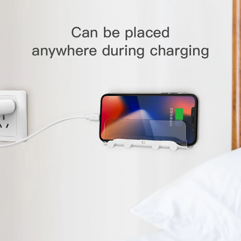

Mobile Phone Holder Stand For iPhone 11 Pro MAX XR 8 7 Plus Wall Mount Holder Adhesive Stand for Samsung S10 Transparent Stand
