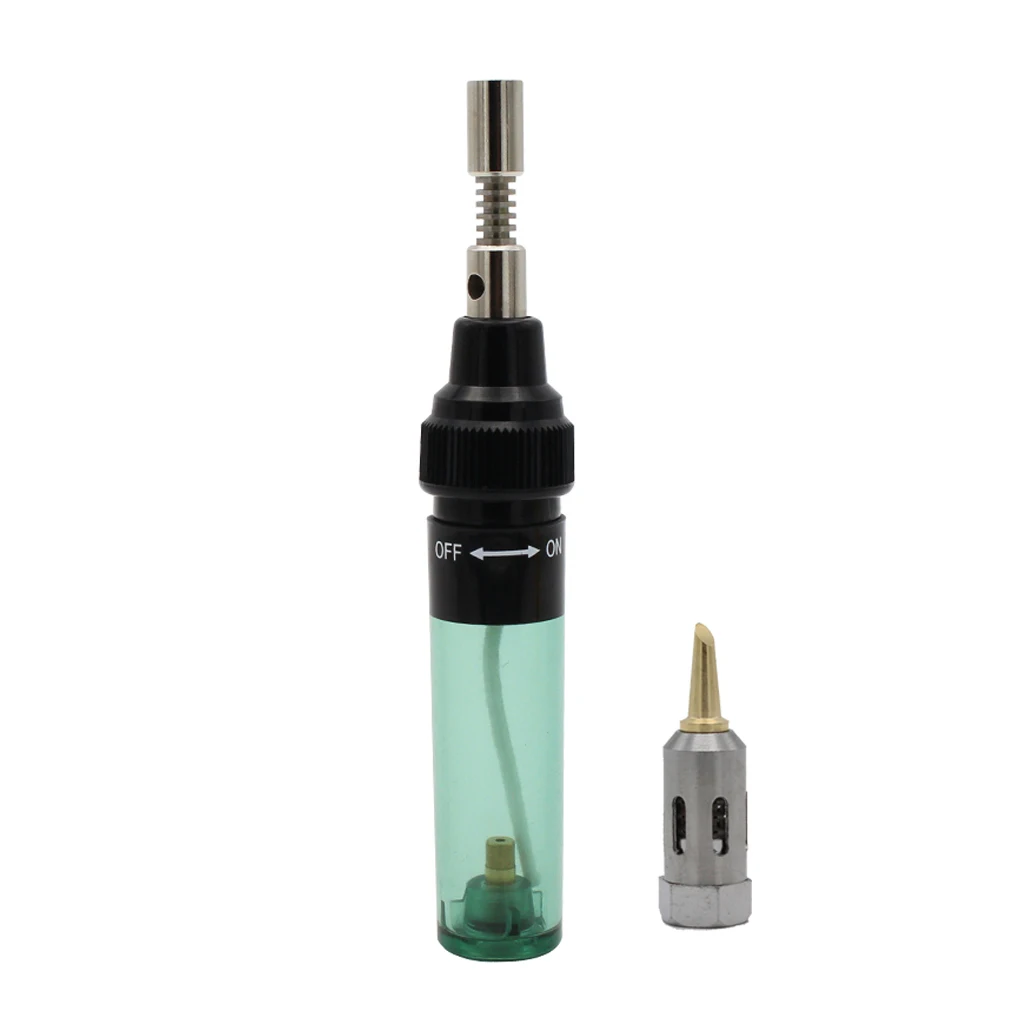 

3-in-1 Fuel Blow Torch Wireless Soldering Iron Kit Solder Cordless Welding Tools Translucent Green
