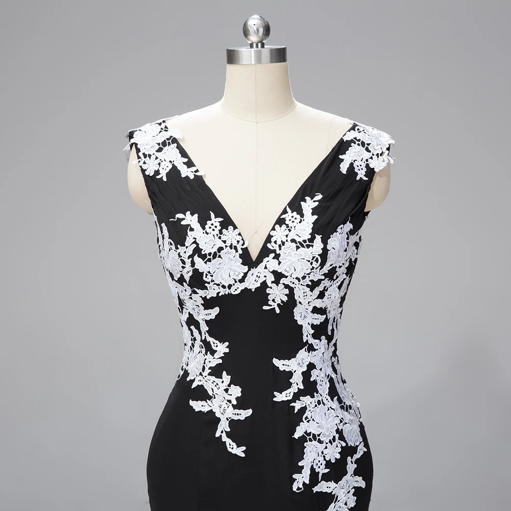 Длинное вечернее платье 2019 халат De Soiree Аппликация vestido de festa Русалочка платья для
