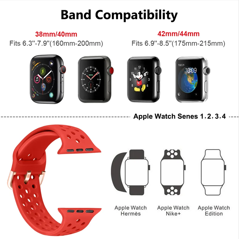 Silicone Strap For apple Watch band 3 5 6 SE 7 8 Ultra 41mm 45mm 40mm 44mm Elastic belt watchband bracelet iWatch 49mm 38mm 42mm