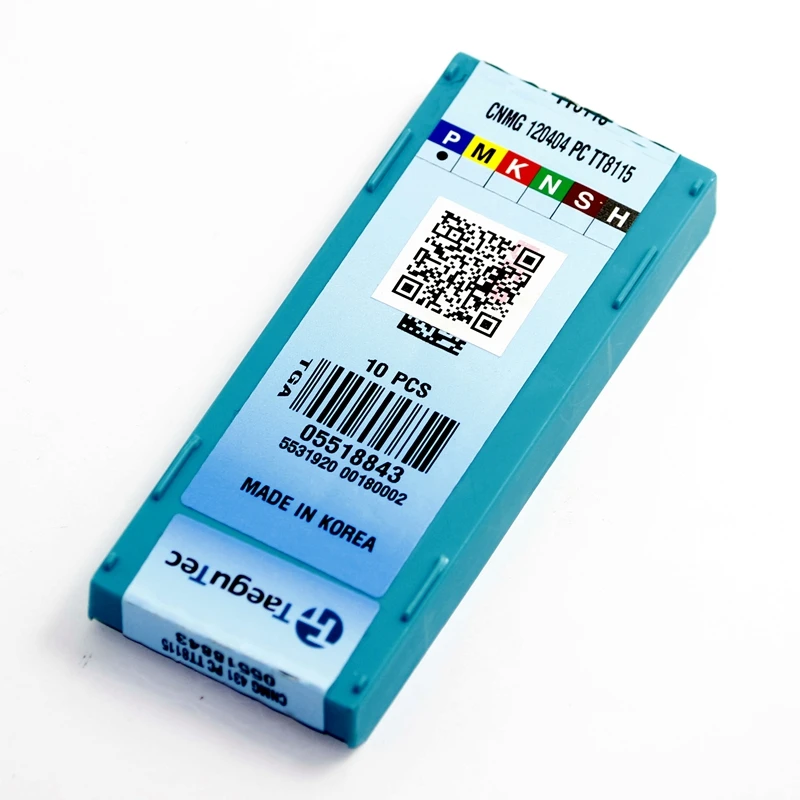 CNMG120404 PC TT8115 10 шт./лот Taegutec внешний токарный станок или Токарные Вставки